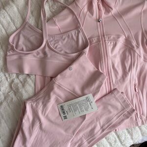 lululemon flush pink set